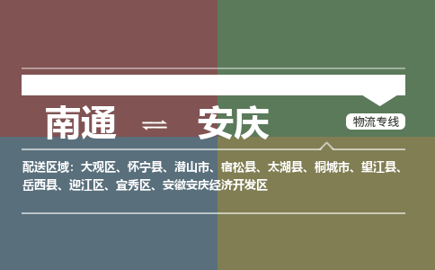 南通到安庆物流专线|南通到安庆货运公司