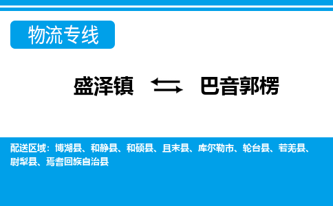 盛泽镇到巴音郭楞物流公司|盛泽镇至巴音郭楞货运专线