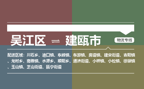 吴江区到建瓯市物流专线-快速、准时、安全吴江区到建瓯市物流公司