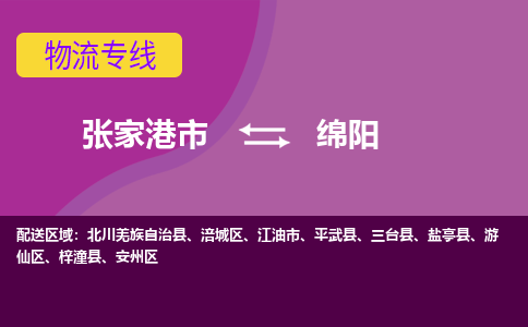 张家港市到绵阳物流专线-张家港市至绵阳货运公司-为您打造定制化的货运方案