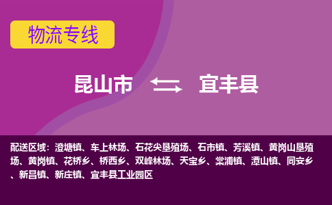 昆山到宜丰县物流专线-昆山市至宜丰县货运公司