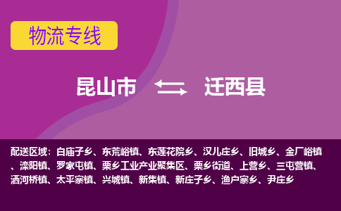 昆山到迁西县物流专线-昆山市至迁西县货运公司