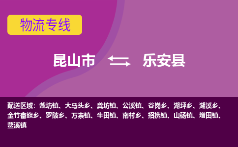 昆山到乐安县物流专线-昆山市至乐安县货运公司